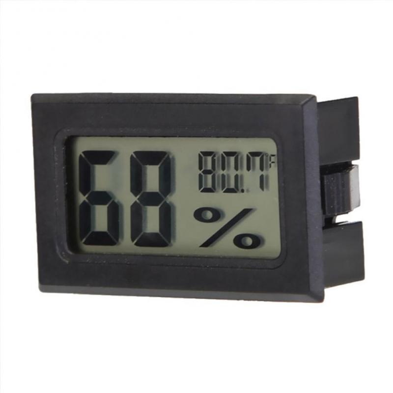 LCD Digital Thermometer Hygrometer Electronic Temperature Humidity Meter Indoor Outdoor Temperature Instruments For Home: 03 black Fahrenheit