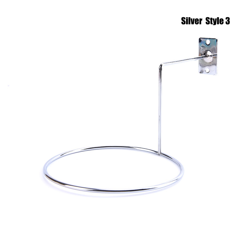 1PC Wall Mounted Helmet Stand Organizer Hanger Hat Cap Storage Display Holder Rack