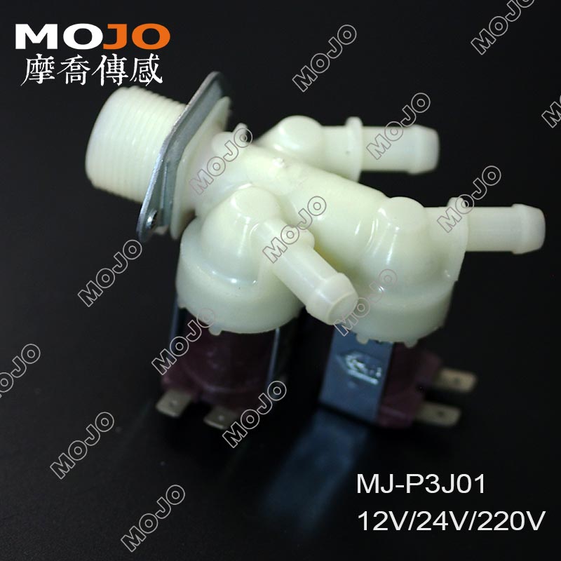 MJ-P3J01 water valve solenoid G3/4" Three output Normally Closed Inlet solenoid valve