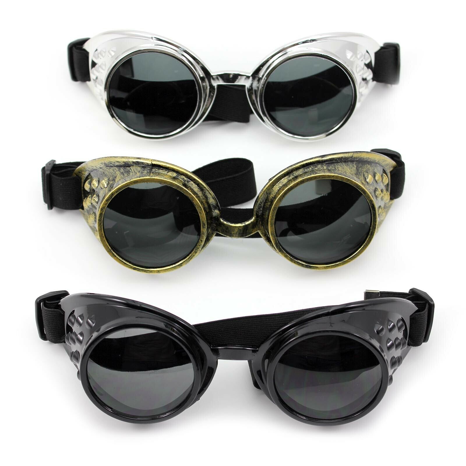 Retro Cyber Goggles Glazen Cyber Goggles Steampunk Bril Vintage Retro Lassen Gothic Zonnebril