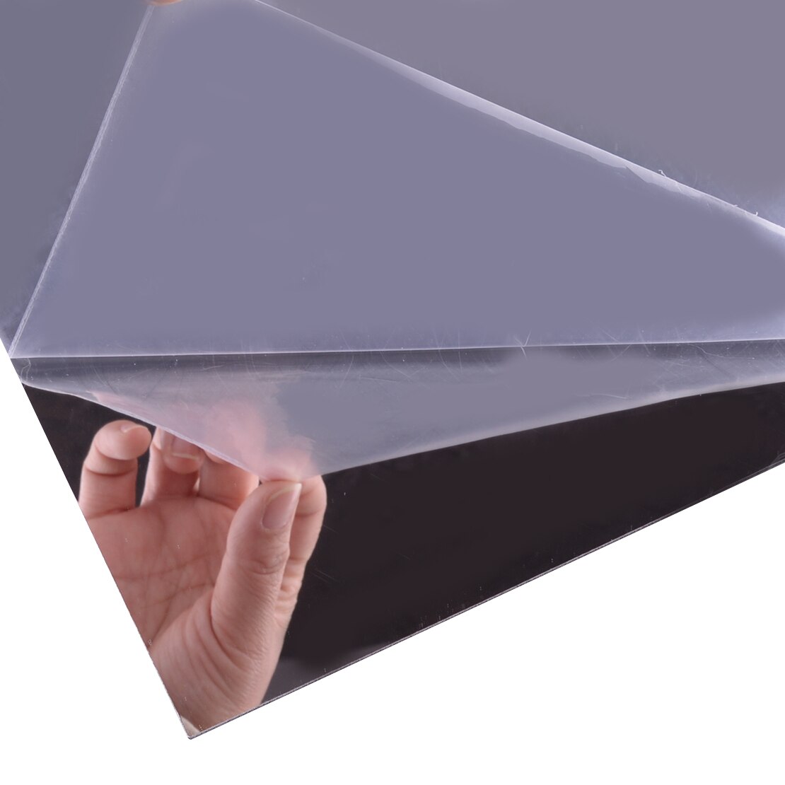 8pcs 30x30cm Mirror Tiles Wall Sticker Square Self Adhesive Stick On DIY Home