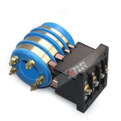 2-4 Channel Collector Ring Copper Carbon Brush Holder Combination Multilayer Slip Ring Pillow Packing Machine Accessories