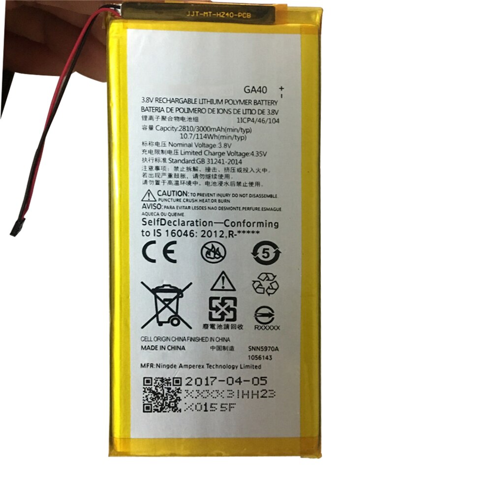 Originele Motorola Moto G4 /G4 Plus XT1625 XT1622 XT1644 XT1643 SNN5970A Telefoon 100% 3550Mah GA40 Batterij
