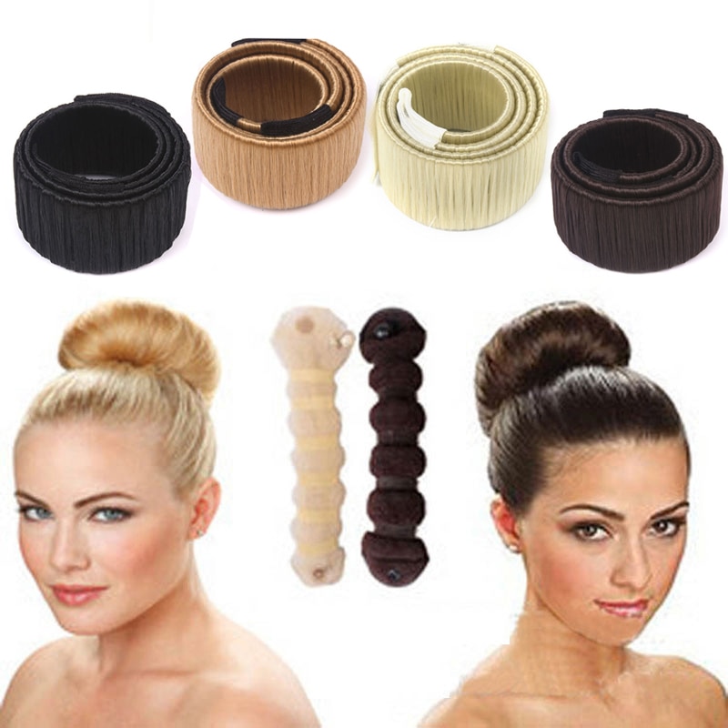 1/2 pçs cabelo torção estilo antigo trança penteado donut cabelo bun maker diy esponja ferramentas de estilo de cabelo para as mulheres acessórios de cabelo