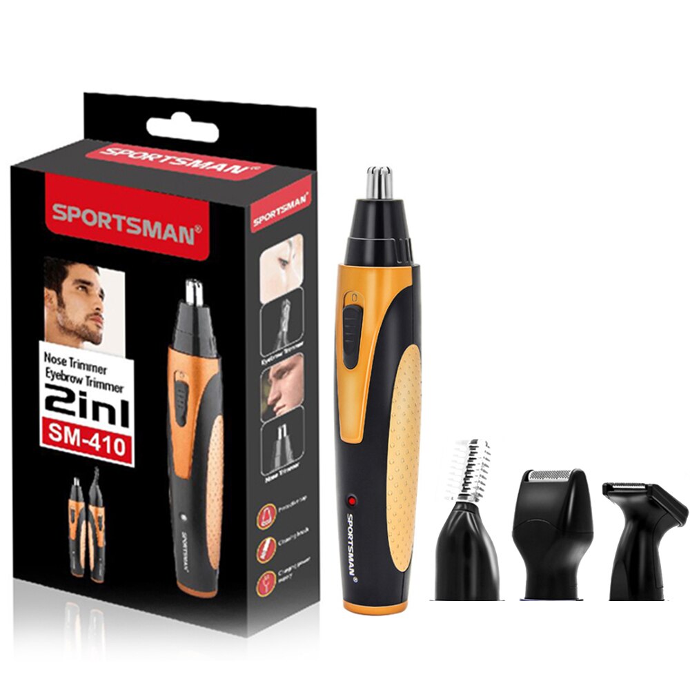 Electric Ear Nose Trimmer Hair Removal Rechargeable Trimmer Men Cutter Beard Shaver Face Eyebrow Nose Hair Removal Device: 4 IN 1 Type1Golden