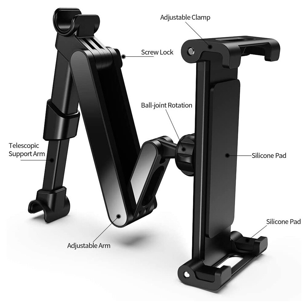 Draaibare auto kussen telefoon houder hoofdsteun tablet houder 360 graden achterbank voor unieke onderdelen draagbare auto ornamenten
