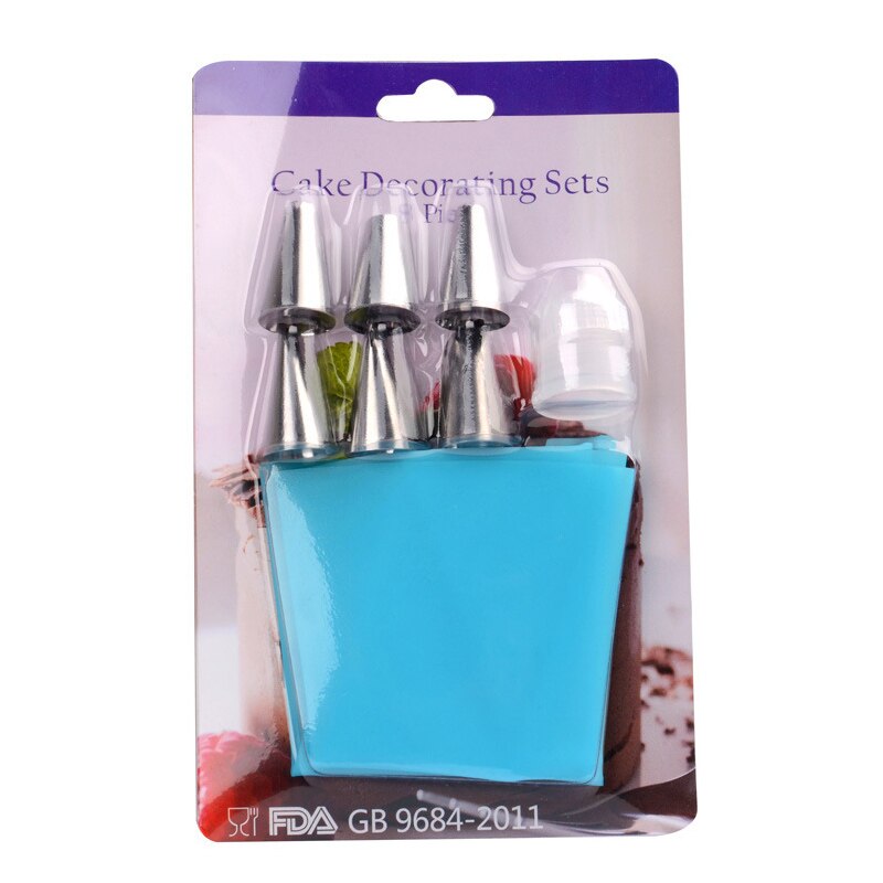 Professionele Rvs Cake Decorating Spatels, Icing Spatel set, bakken Tools (4 "-6"-8 "Blade): Pastry Bags Sets