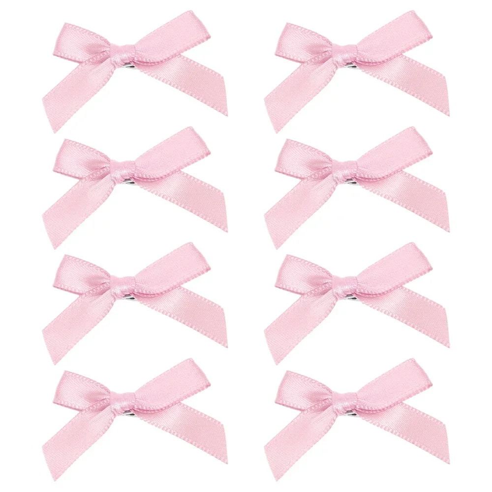 8/24PCS Bowknot Hair Clips Sweet Ballet Ribbon Bow Hairpins Bang Clip Korean Girls Mini Grabs Clips Headwear Hair Accessories: XS / Champagne