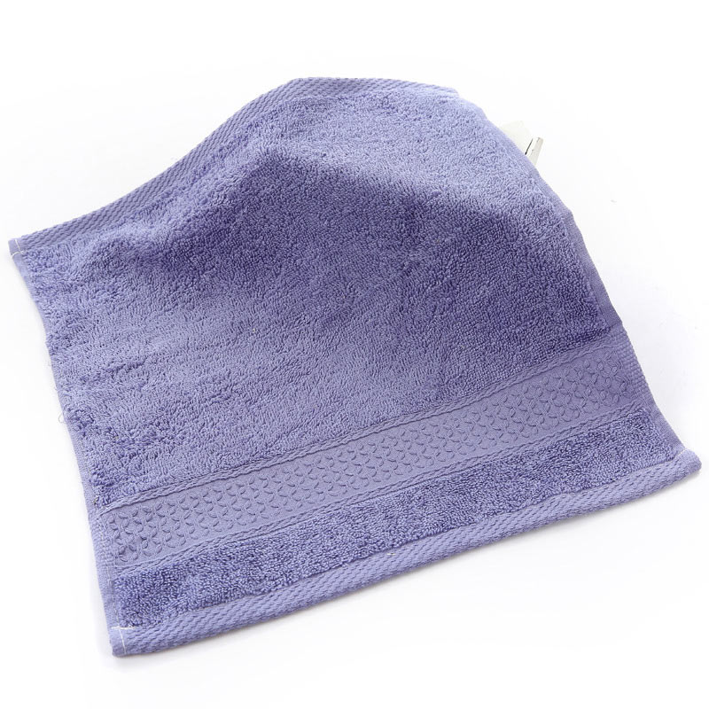 Small Cotton hand towels Square Face Towel Bathroom Soft kids Child Washcloth 34*34cm 17colors: Purple