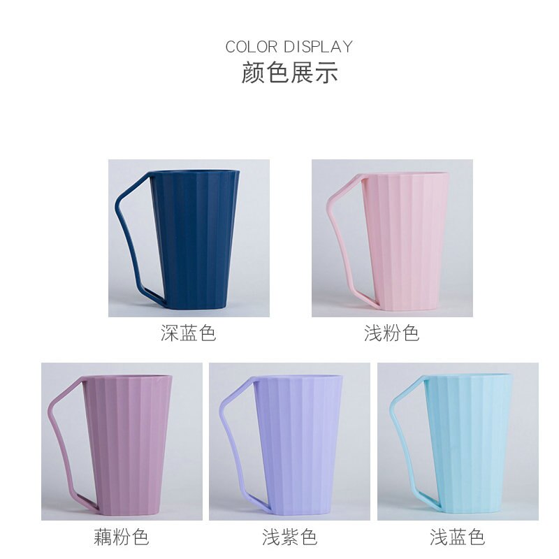 Brosse à dents tasse créative maison avec poignée deux couleurs lavage Portable Couple voyageant en plastique dent brosse tasse