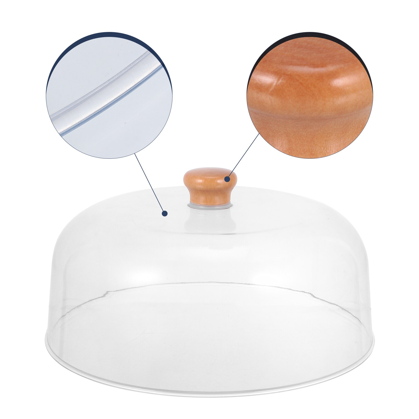 Transparent Food Cover Dust-proof Cover Practical Transparent Dessert Dome