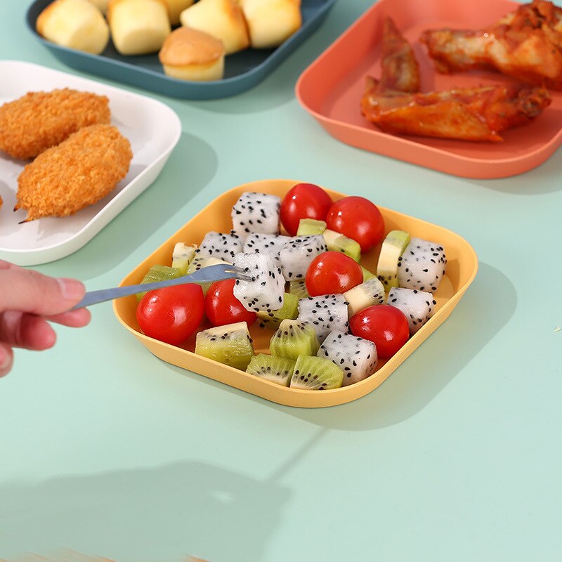 Seasoning Dish Kitchen Fries Chicken Plastic Plates Portable Spit Bone Dipping Sauce Tools Snacks Fruits Container box