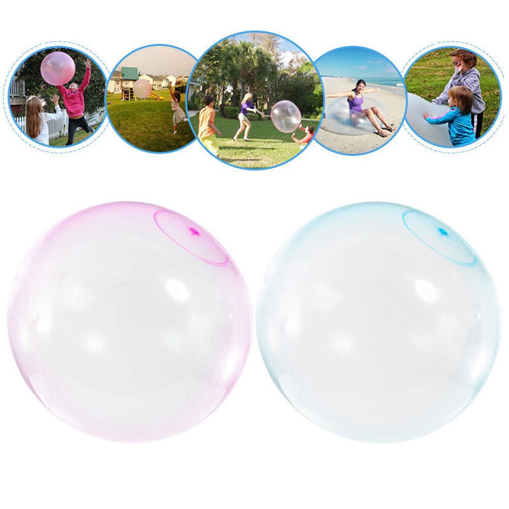 XL L M S Inflatable Soft Water FilIed Bubble Ball Blow up Summer Outdoor Fun Games For Party Pool Bath Ballon Toys Playball