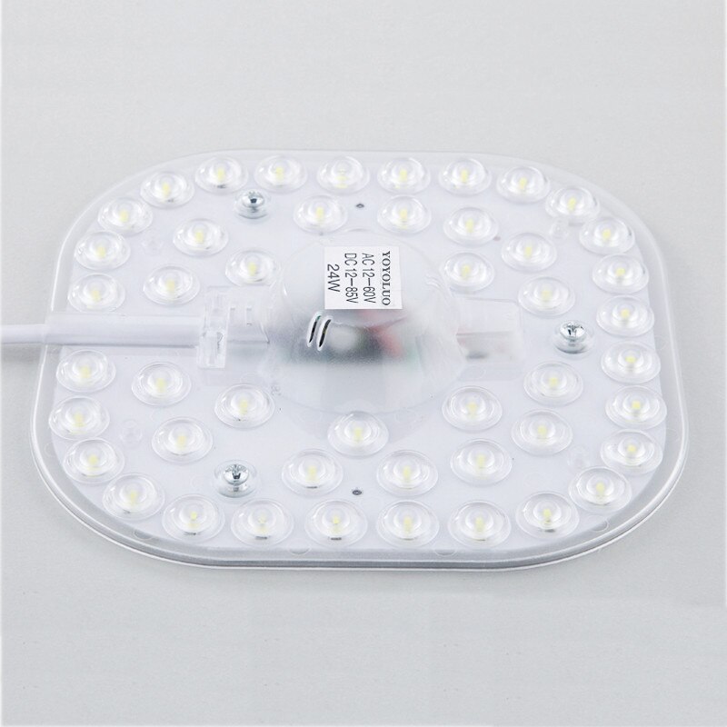 LED Ceiling Lamps Module 18W 24W AC12-60 DC12-85V Low-voltage LED Light Replace Ceiling Light Source Easy Installation: Cold White 24W