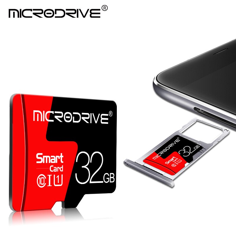 Micro SD TF Card 128GB 64GB 32GB 16GB Class 10 Flash Memory Microsd Card 16 32 64 128 GB for Smartphone free Adapter