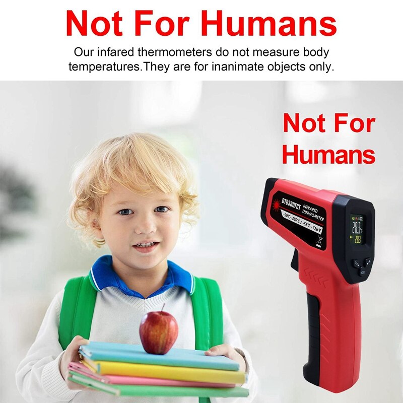 Infrared Thermometer Non-Contact Temperature Checker with LCD Display for Cooking Freezer Industry (Not for Human)