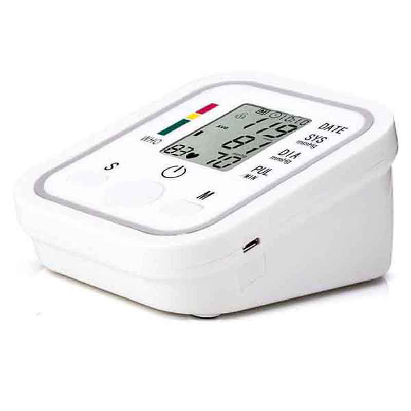 Digital Arm Blood Pressure Pulse Monitor Gauge Measuring Machine Meters LCD Automatic Uppere sphygmomanometer for heart nonvoice