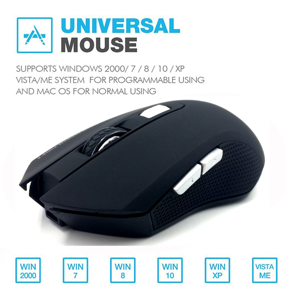2.4G Charging Wireless 6D Mouse 1600DPI Slient Button Rechargeable Computer Gaming Wifi Mice gaming mouse