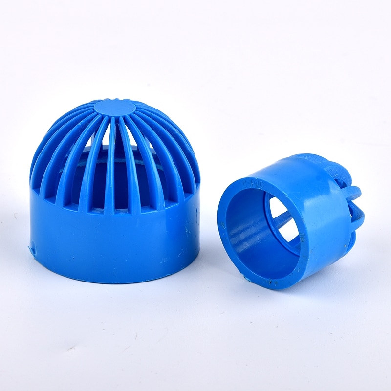 1~3Pcs 20~110mm PVC Breathable Cap Aquarium Fish Tank Permeable Screen Round Air Duct Vent Cover Water Pipe Connector Fittings