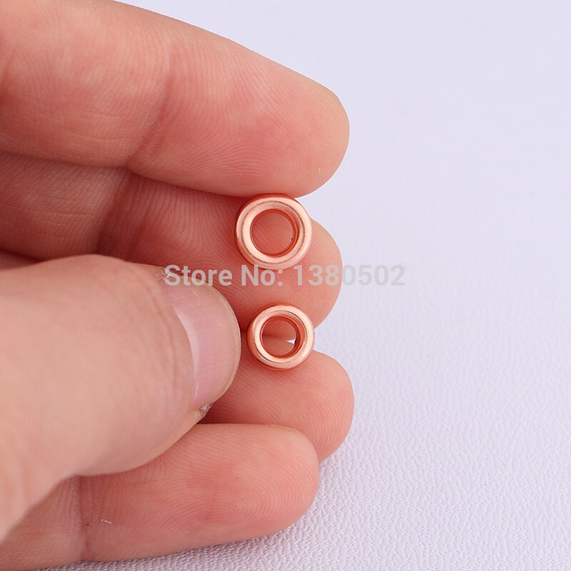 100 stk/parti øjer rund beklædningsgenstand med skive indvendig diameter 4/5/6/8/11/14mm rosa guld beklædningsgenstande gør-det-selv tilbehør til tøj