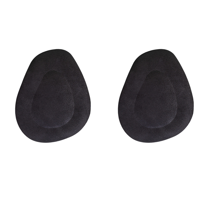 2Pcs Schoen Pads Voorvoet Kussen Siliconen Massage Antislip Hoge Hakken Binnenzool Pijnbestrijding Anti-Slip Middenvoet Voet ondersteuning Zolen: black