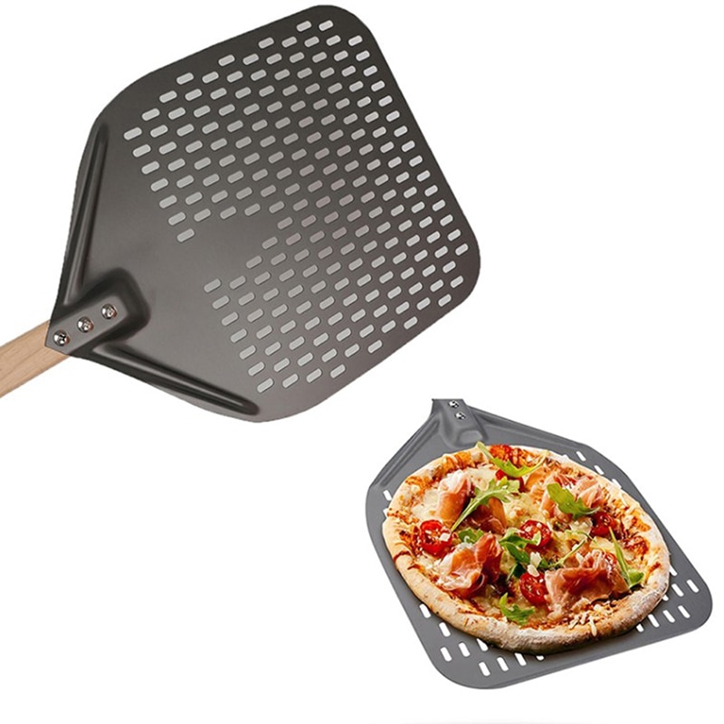 12/14 Inch Portable Oven Spatula Home Baking Pastry Tool Wooden Handle Pizza Spatula Pizza Shovel With Long Handle