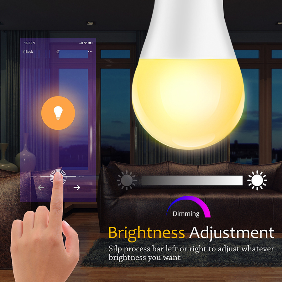 E27 85-265V LED Lamp RGB 15W Wifi APP Control Smart Bulb 5W 10W RGBW RGBWW LED bulb IR Remote Control Home Lighting лампочки