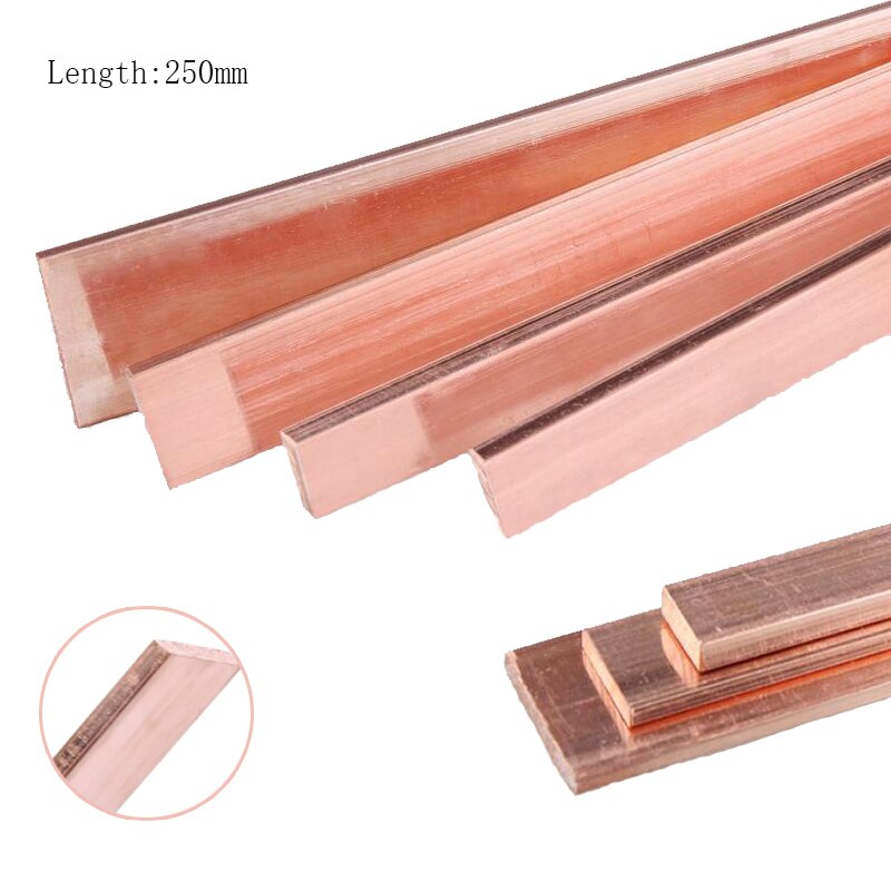 99%Pure Copper Thickness 1/1.5/2/3/4/5 mm Copper Strip Red Copper Pad Copper Foil Copper Plate Bar DIY CNC Material