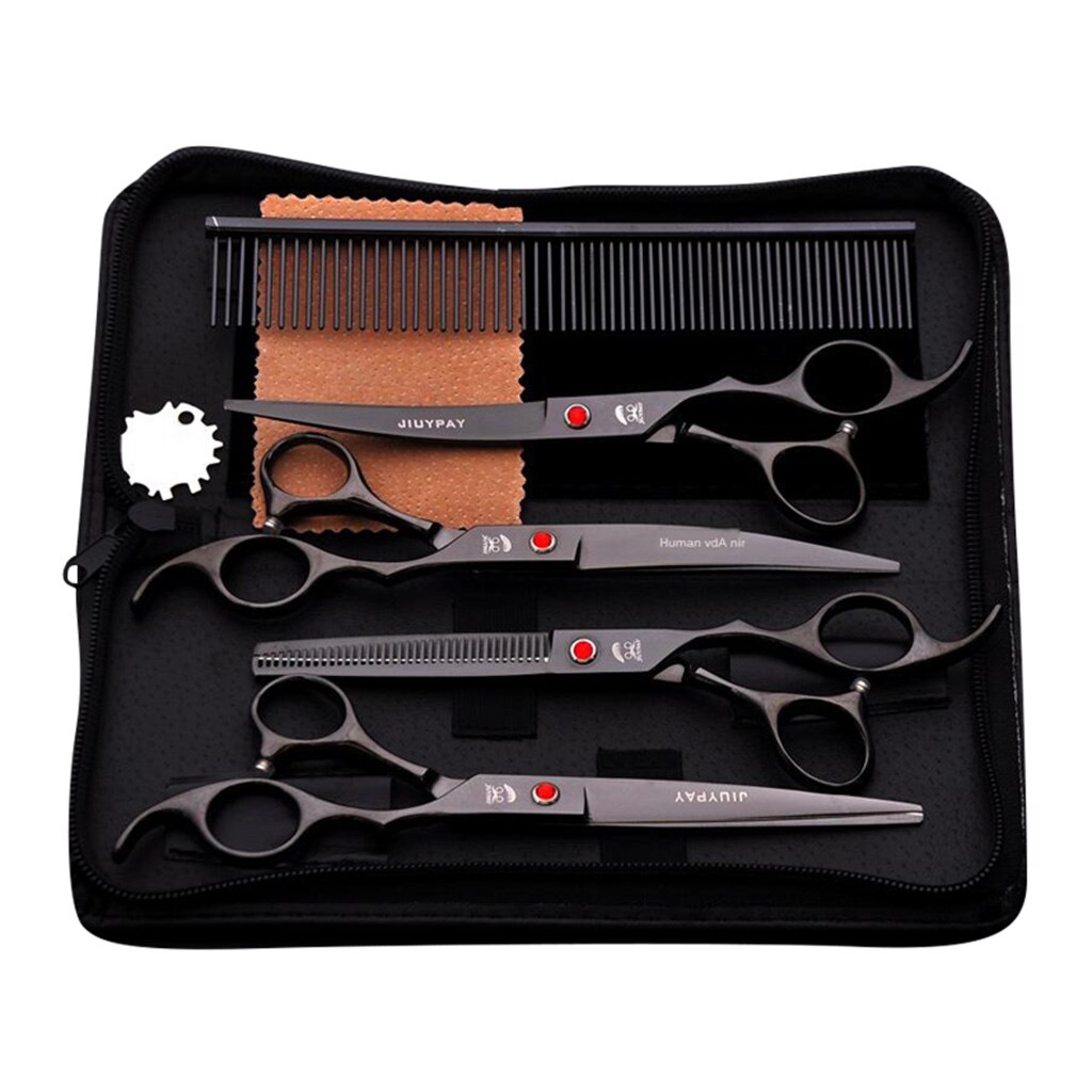 6pcs 7' Pet Grooming Scissors Stainless Steel for Cat &amp;Dog Grooming