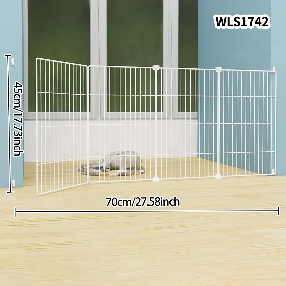 Dog Railing Insert Pet Gate Fence Barrier Door Stopper Dog Fence Barr... – Grandado