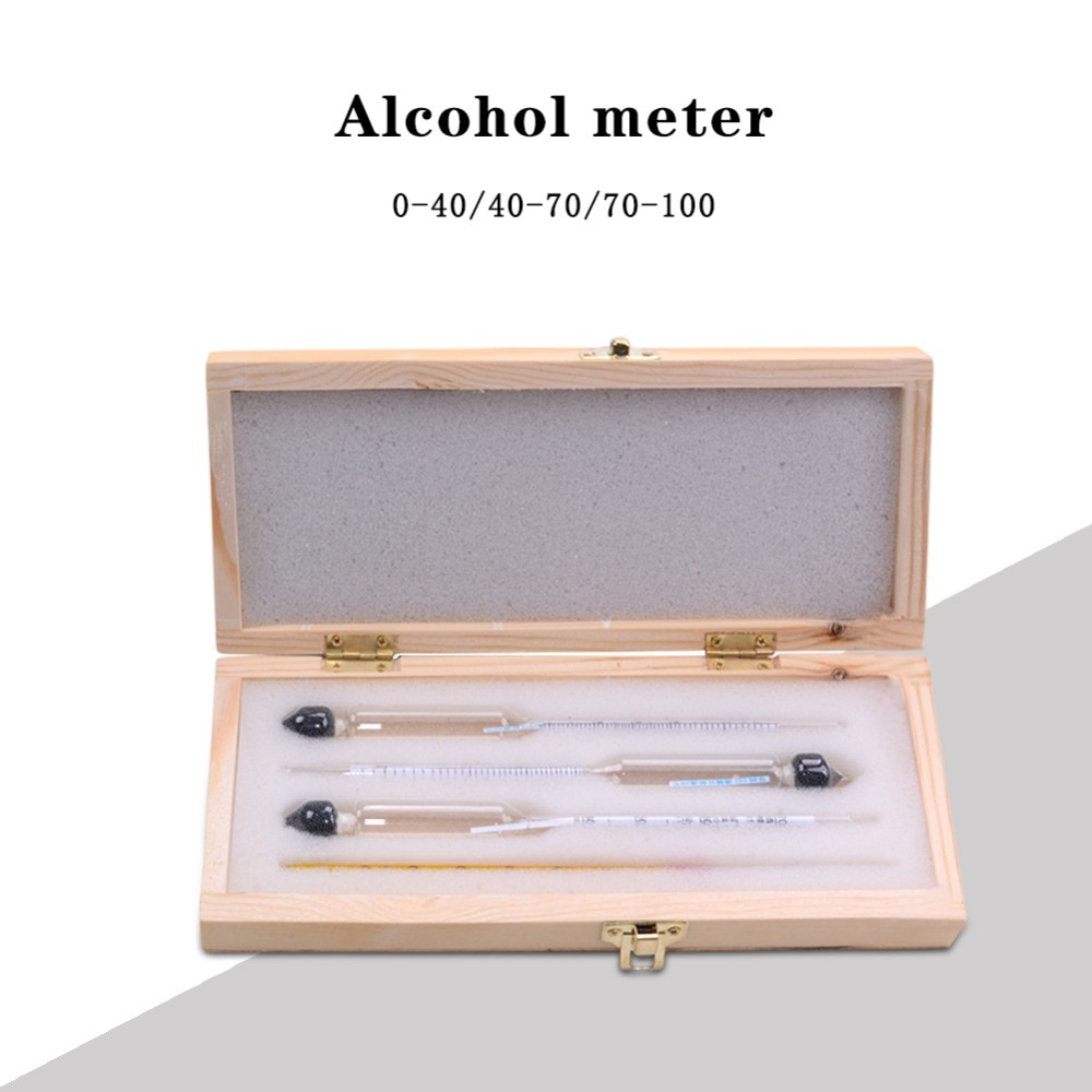 Alcoholometers Wijn Meter Meten Alcohol Concentratie Meter Whisky Vodka Bar Set Tool Alcohol Meter