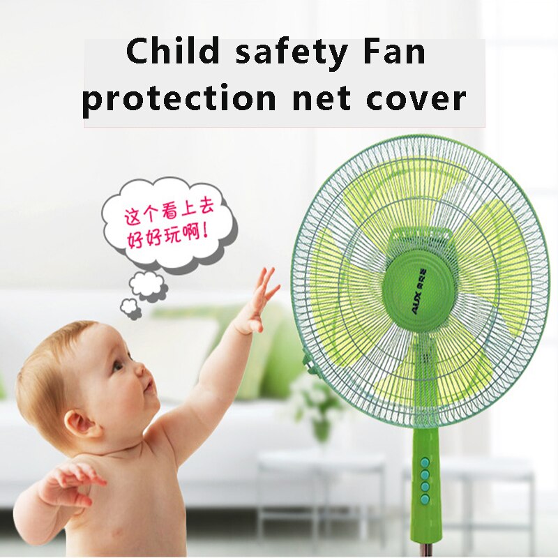 2 stk. ventilatornet dækker sikkerhedsventilator sikkerhedsdæksel baby husholdning nylon støvtæt ventilatorbeskyttelse fanbeskyttelses støvdæksel