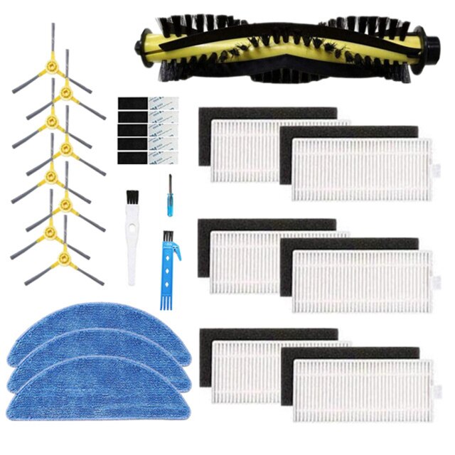 Kit d'accessoires pour aspirateur Robot IKOHS Netbot S15, filtre, brosse principale, accessoires de nettoyage ménager pour la maison: A