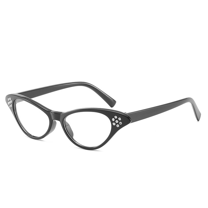 Nueva montura de gafas de ojos de gato bonitas y bonitas para mujer, gafas de para mujer, accesorios para gafas, gafas miopía con prescripción para Miopía: 13-BJ5201EYE-C1