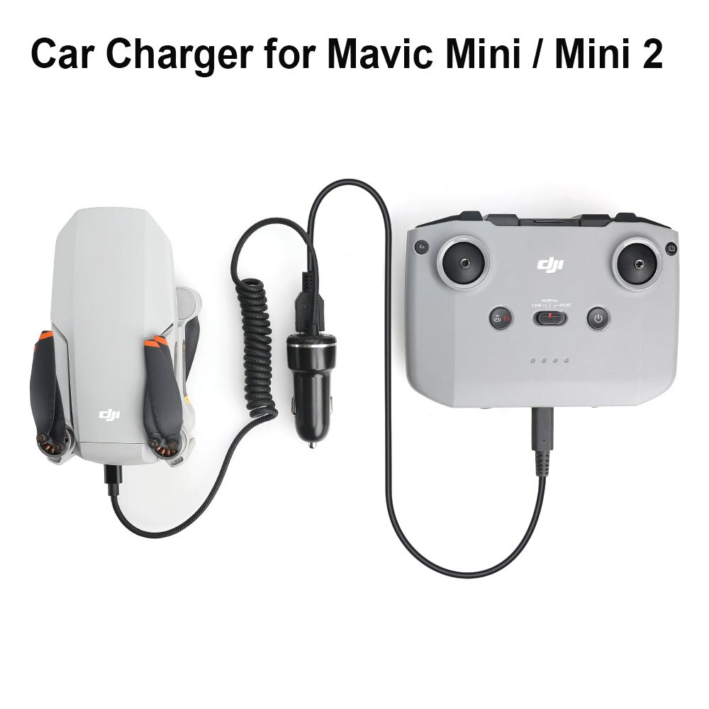 Autolader Voor Dji Mini 2/Mavic Mini Drone Batterij Afstandsbediening Auto Connector Hub Usb Adapter Onderdelen