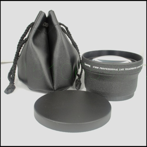 67mm 2.0X TELE Telephoto Lens for Digital Camera 2X 67 Black