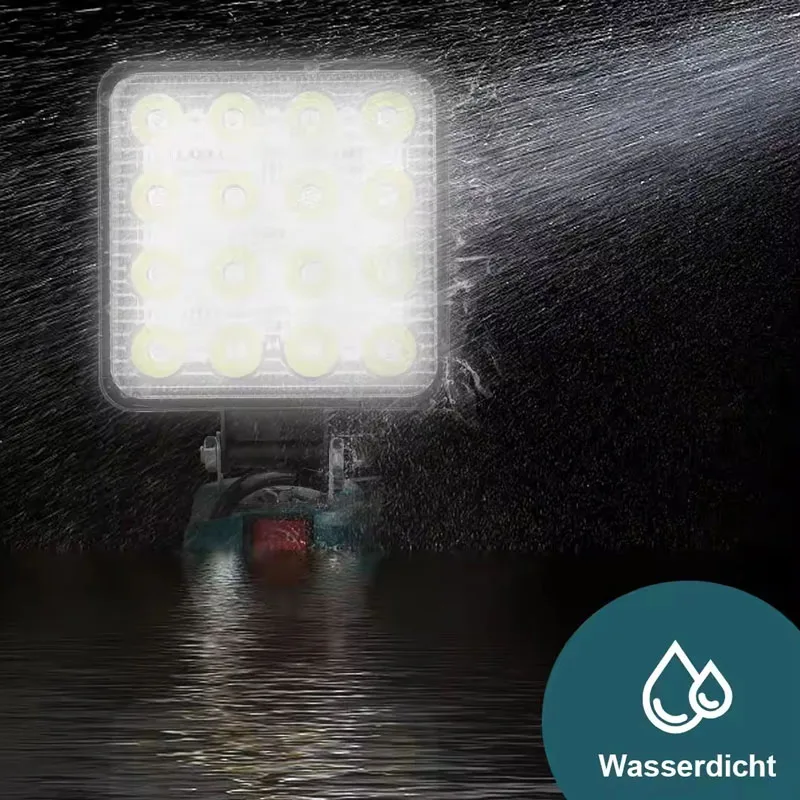 Luz LED de trabajo inalámbrica para Makita, batería de iones de litio de 18V, herramienta de emergencia portátil, linterna de Camping, focos con interruptor