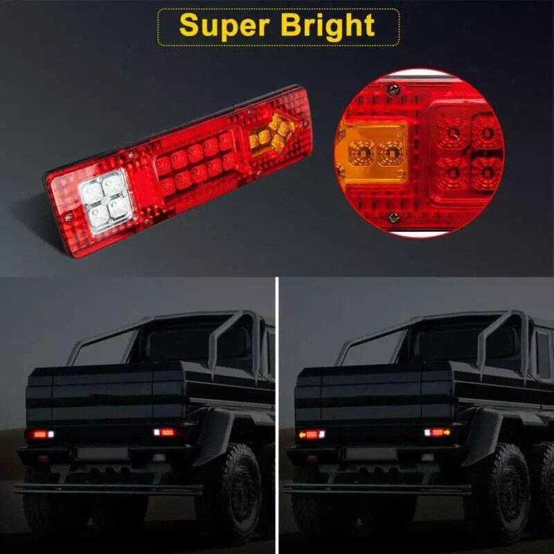 2 st bil 19 led vattentät bakljus släpvagn bakre blinkers stoppljus