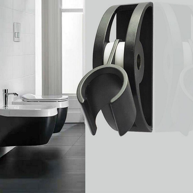 Zwarte Douche Houder Verstelbare Handdouche Stand Beugel Aluminium