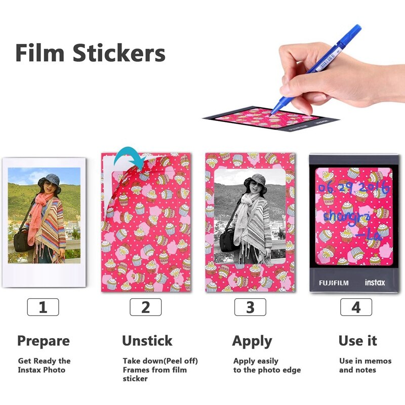Kit de accesorios para Fujifilm Instax Mini 8 / 8S: caja/álbum/lente de Selfie/filtro de Color/Marco de mesa/Marco de pared colgante/D