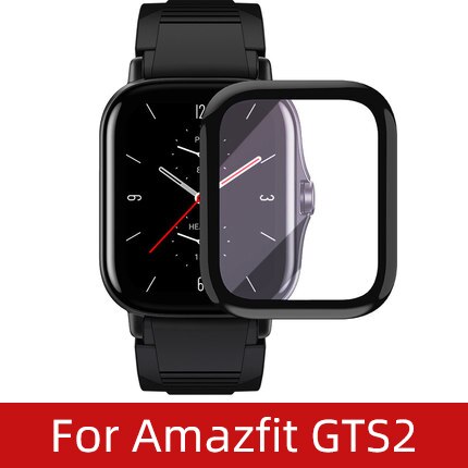 Miękkie włókno szkło ochronne przezroczysta folia do Amazfit GTS 2 Mini GTS2 GTS2e Bip S U Pro Smartwatch ekran futerał ochronny: For GTS 2 / 4 Pcs