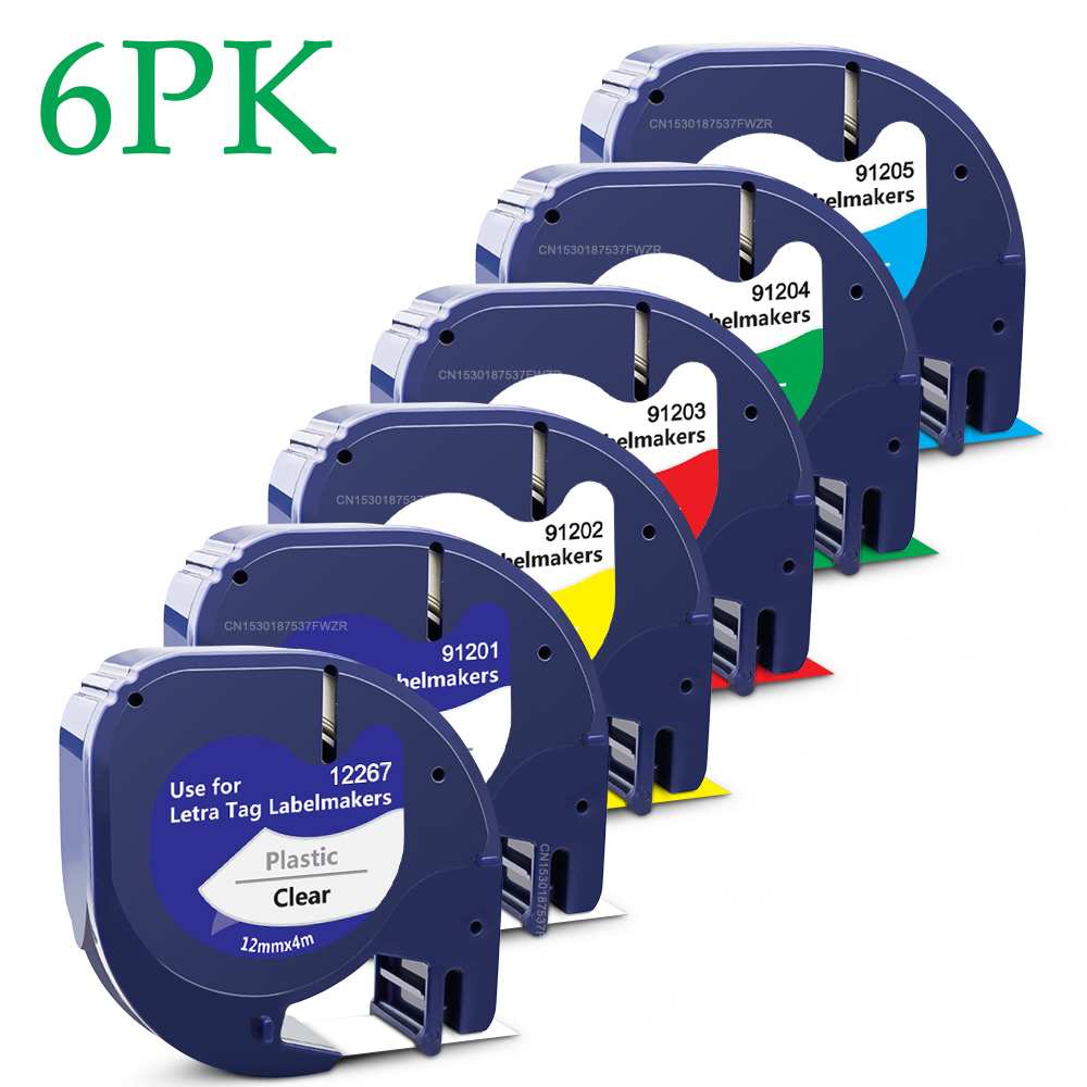 Dymo LetraTag LT-100H Label Printer with LT100H Label Maker Storage Case Travel Protective Carrying Bag or 5PK~7PK Dymo LT Tapes: Yellow