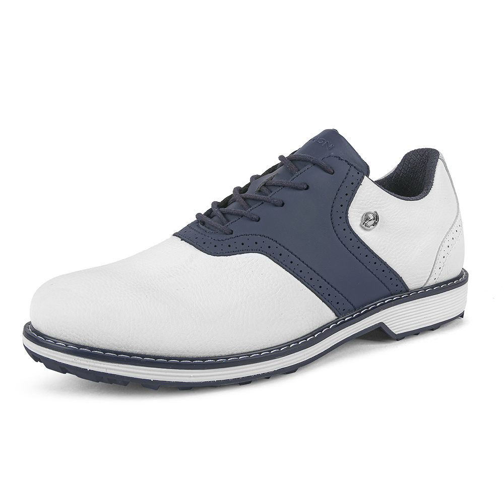 Klassische Golfschuhe Herren Spikes Golfschuhe Bequeme Fitnessstudio Turnschuhe: Blau / '47