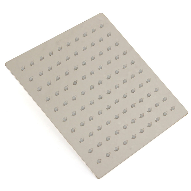 Regndusjhode rustfritt stål ultratynne dusjhoder 20 x 20cm 8 tommers firkantet regndusj dårlig topp tynn sprøyte