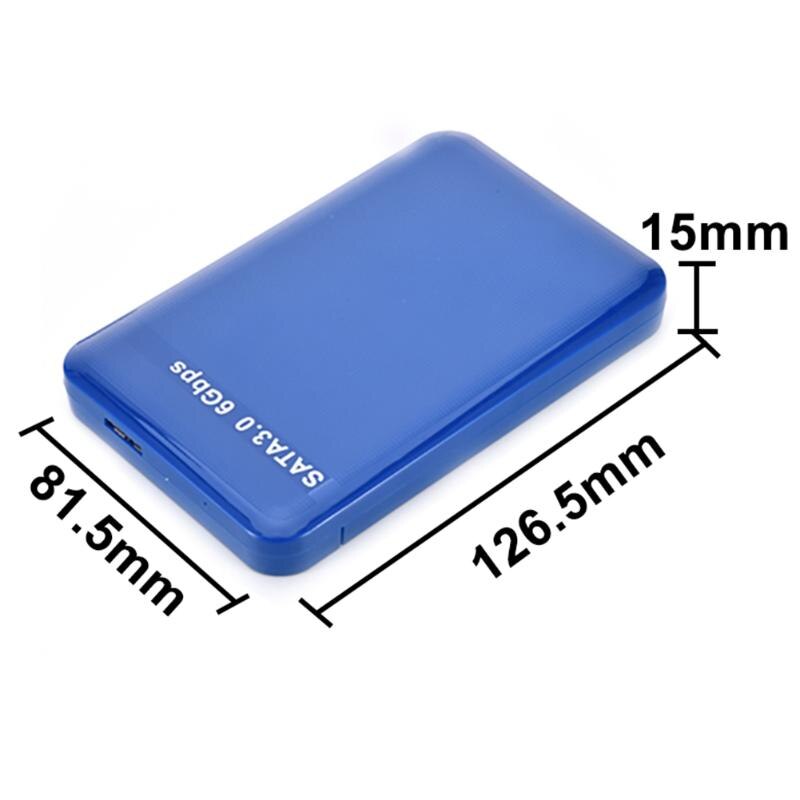 VKTECH 2.5 &quot;custodia per HDD da USB 3.0 a SATA 3.0 custodia per disco rigido custodia per hdd esterna 6 Gbps SSD Box supporto protocollo UASP da 3TB