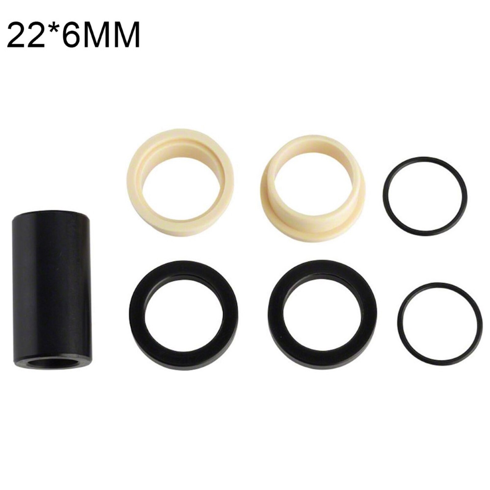 Bague d&#39;amortisseur de vélo vtt, Tube de matériel de montage de vélo 6mm 8mm 10mm: 22x6mm