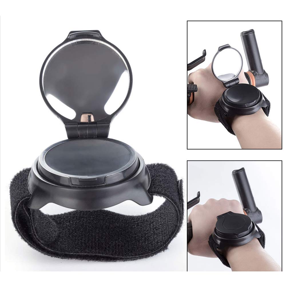 Cykel rygspejl cykling håndledsbånd rem refleks bagfra set bagud arm håndled cykelhandsker