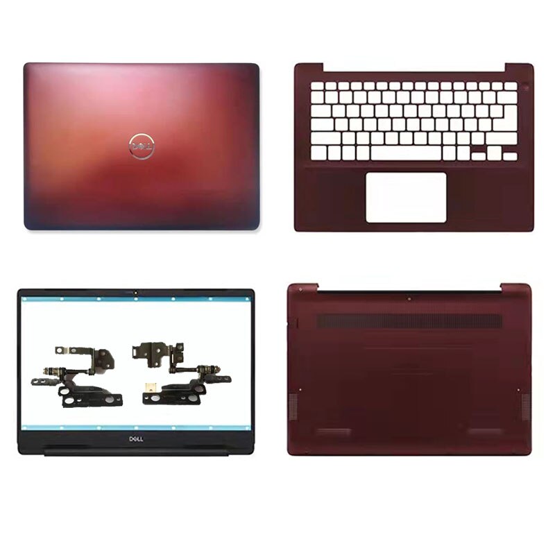 Lcd Back Cover / Front Bezel/Polssteun/Bottom Cover/Scharnier/Crimson Voor Dell Inspiron 14 5480 5485 5488 Serie Laptops