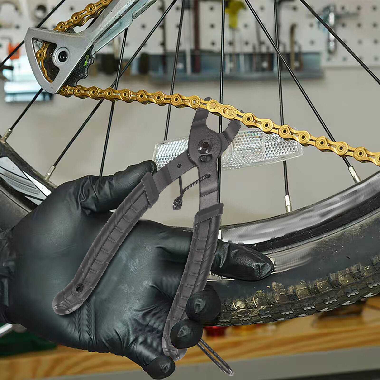 Cykelled kæde tang mtb road bike link remover kædeklemme quick link åbent luk værktøj kæde splitter værktøj cykel tilbehør