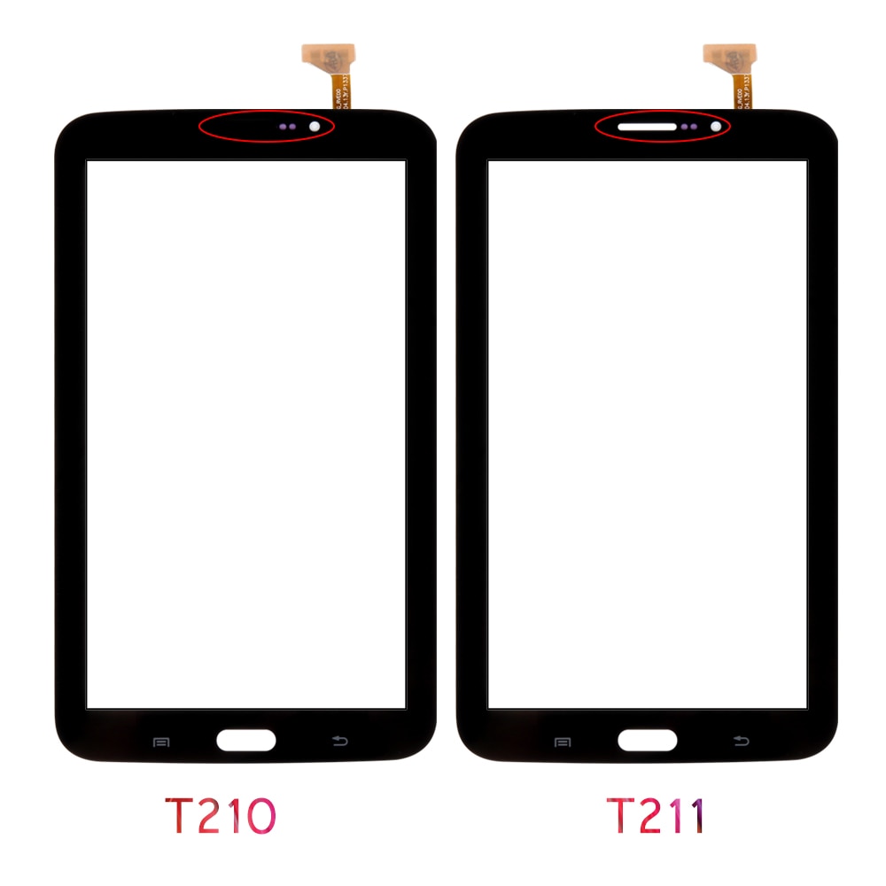 Srjtek 7" For Samsung Galaxy Tab 3 7.0 SM-T210 SM-T211 SM T210 T211 Touch Screen Digitizer Glass Panel Sensor Tablet Replacement